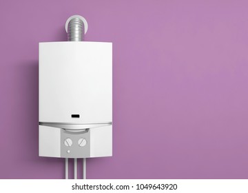 Gas Water Heater Boiler 3D Illustration