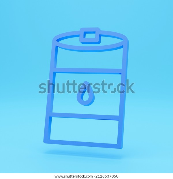 Gasoline fuel canister icon. Petrol\
can gallon gas tank fuel container 3d render\
illustration