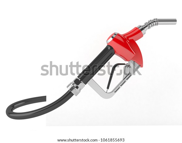 Gasoline Nozzle Isolated On White Background Stock Illustration 1061855693