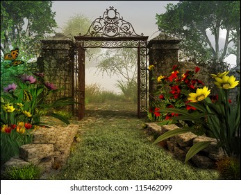 Magic Garden Background Images Stock Photos Vectors Shutterstock