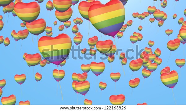 Gay Pride Balloons Rainbow 스톡 일러스트 122163826 Shutterstock 8182