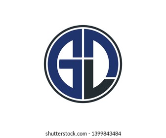 Gdl Original Monogram Logo Design Stock Illustration 1399843484