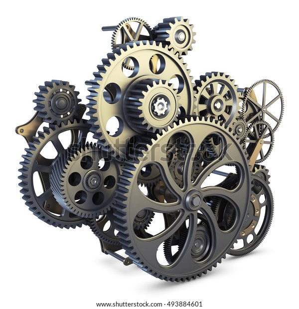 Gear Mechanism Stock Illustration 493884601