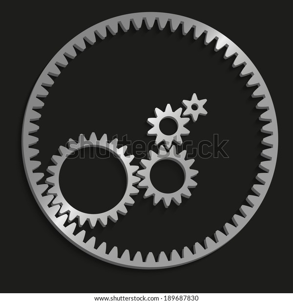 Gears Cogs Connection Business Stock Illustration 189687830