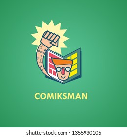 Geek Man On Comicbook Logo