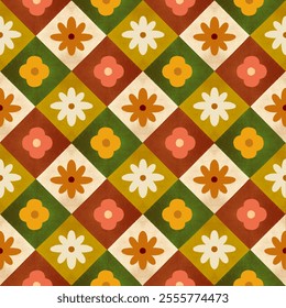 Geeometric  floral seamless pattern design for fabric fashion or wallpaper background needs - Powered by Shutterstock - Get 15% off with code: PIKWIZARD15