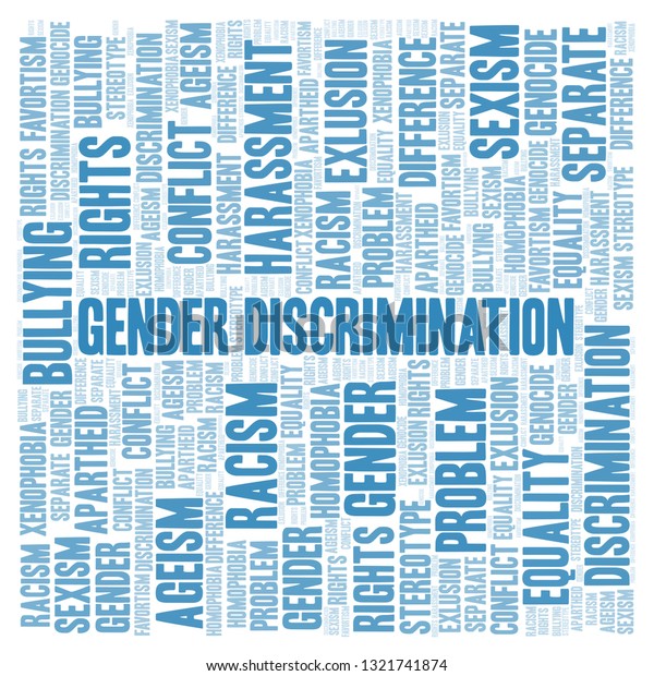 Gender Discrimination Type Discrimination Word Cloud Stock Illustration 1321741874 Shutterstock 8374