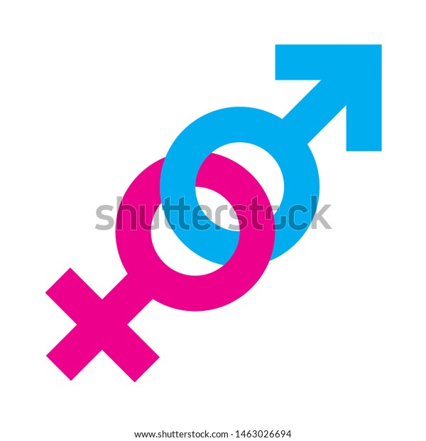 Gender Equality Symbol White Background Stock Illustration 1463026694