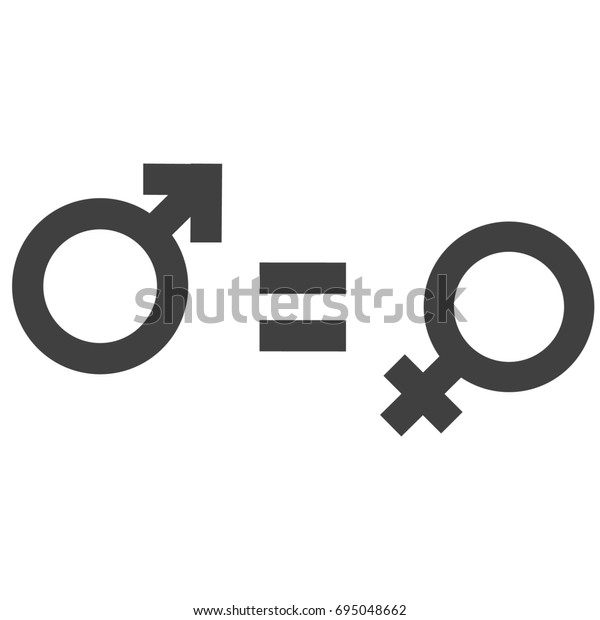 男女の不等式と等式のアイコンシンボル 男の女の子の男の子の女の子の男の子のアイコン 火星と金星の記号 のイラスト素材
