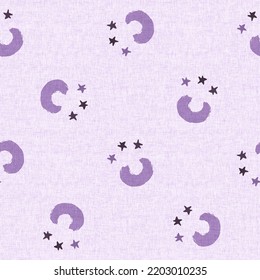  Gender Neutral Star Sky Seamless Raster Background. Simple Whimsical 2 Tone Pattern. Kids Nursery Wallpaper Or Scandi All Over Print.