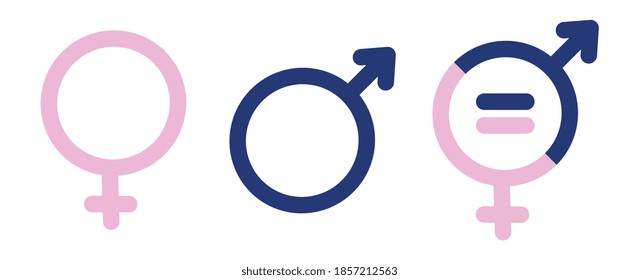 Gender Symbols Male Female Sex Sign Stock Illustration 1857212563