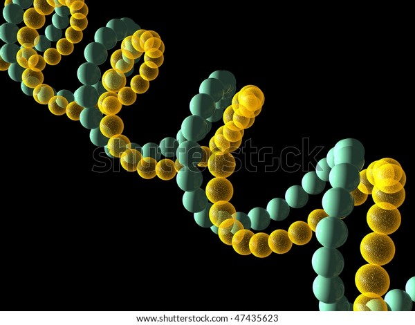 Gene In Dna 3d Stock Illustration   Download Image Now   Abstract