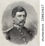 General George B. McClellan. Major General commanding U.S. Army. engraved portrait, ca. 1862.