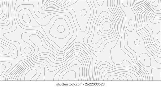 "Generate a seamless abstract background with topographic contour lines in soft gray on a white surface. The lines should vary in curvature and density, mimicking the appearance of a geographic elevat