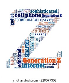 Generation Z In Word Collage