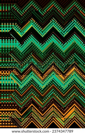 generative mix  color unregular triangle, zigzag abstract colorful background image for banner, poster, design. Stripes irregular design Backdrop in mix 