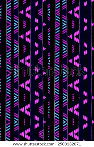 generative mix  color unregular triangle, zigzag abstract colorful background image for banner, poster, design. Stripes irregular design Backdrop in mix 