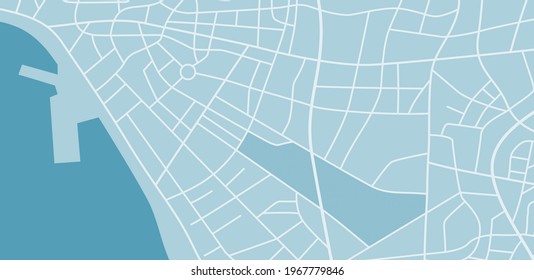 Generic City Map Illustration Stock Illustration 1967779846 | Shutterstock