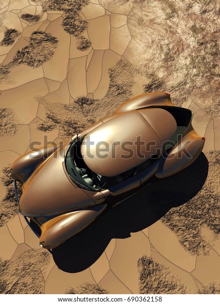 Generic and\
futuristic model of car 3d\
rendering