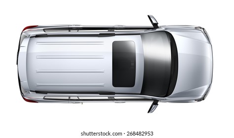 Suv Car Top View