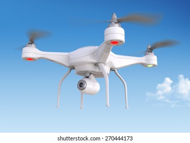 Generic Quadrocopter Drone With The Camera.
This Is 3D Model Was Designed And Modelled By Myself And Not Exist In Real Life.