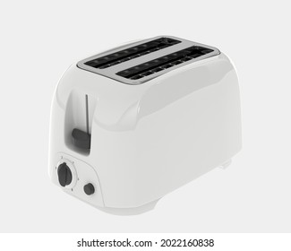 Generic toaster isolated on background. 3d rendering - illustration