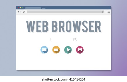 Generic Web Browser Online Page Concept