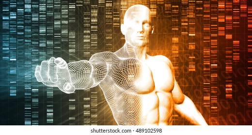 Genome Sequence And Medical Breakthrough As A Science Concept 3D Illustration