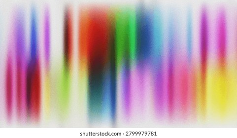 Gentle abstract composition featuring vertical streaks of soft pastel colors like pink, blue, green, and white with a delicate grainy texture.