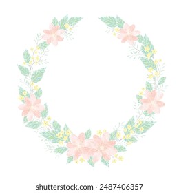 Gentle spring bloom series of frame and background for wedding invitation engagement party celebration announcement memo notes message etc - Powered by Shutterstock