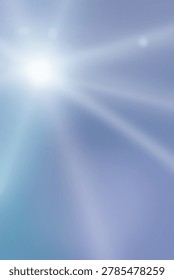Gentle sun rays spread across a soft blue gradient background, creating an airy, uplifting abstract backdrop ideal for presentations, websites, or inspirational designs.
