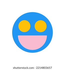 Genuine Happiness, Blue And Yellow New Style Emoji