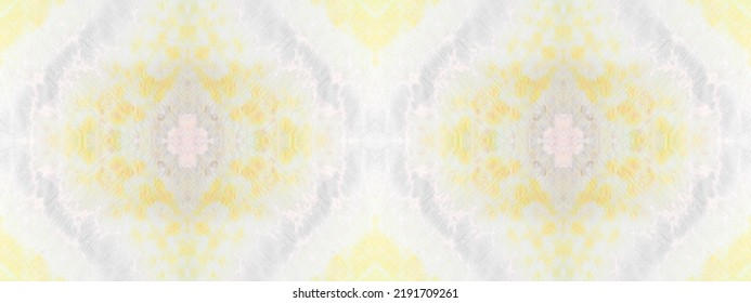 Geo Gradient Seamless Stain. Spot Ethnic Stroke. Line Abstract Spot. Tie Dye Line Seamless Splash. Wet Geometric Colorful Drop. Yellow Geometric Cloth Texture. Ink Floral Shape. Wash Dot Texture