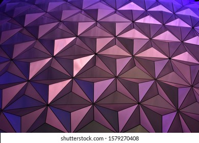 A Geodesic Pattern On A Building