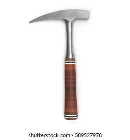 Geology Rock Hammer On White Background