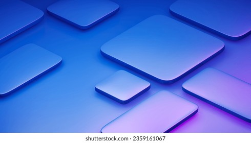 Geometric 3d background simplify style , slide object animation, blue colour.