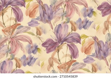 Geometric Abstract Flower Pattern