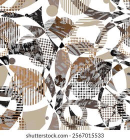 Geometric abstract pattern with vibrant shapes