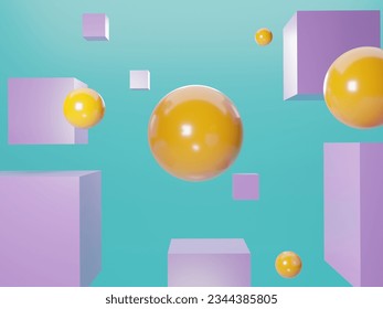 3d Geometric colorful Background