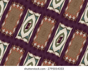 Geometric background. Ethnic boho pattern with retro appeal. 