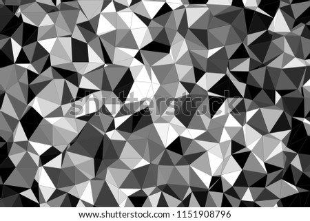 Geometric black and white texture. Background of black and white geometric shapes. Camouflage pattern in black and white