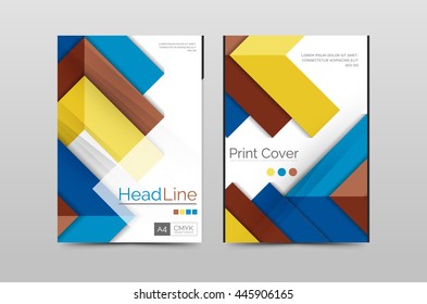 colorful fresh business a 4 cover template stock vector royalty