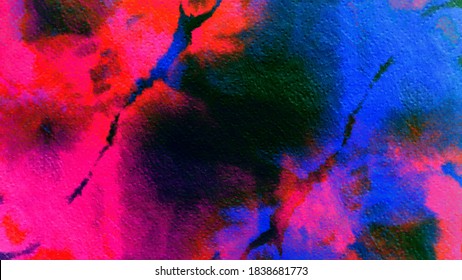 Geometric Dye. Grunge Sea Zigzag. Wash Drawing Shabby paint. Art Luminescent Motley Print. Red Dashiki. Nice Piece Wallpaper. Sky Stamp Color.
