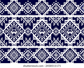Geometric Ethnic ikat native pattern seamless traditional in tribal.Abstract art vintage style 2
tone black and white graphic design for clothing,wrapping,fabric,print,illustr ation.embroidery style.