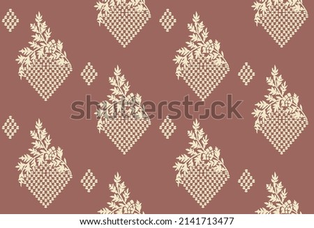 Geometric And Floral Design Small Pattern