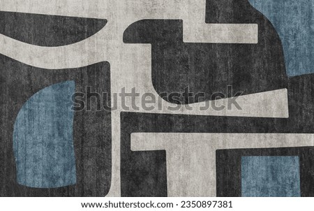 Geometric irregular color block combination pattern, modern abstract watercolor geometric wallpaper background