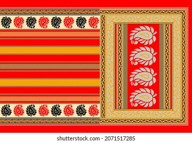 Geometric multi colored pattern