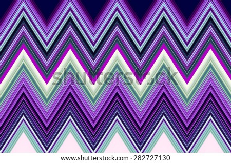 Geometric multicolored zigzag pattern for decoration and backgrounds with themes of conformity, recurrence, synergy