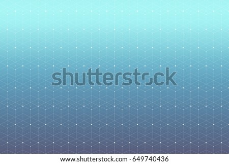Geometric pattern with connected line and dots. Grey graphic background connectivity. Modern stylish polygonal backdrop for your design, illustration