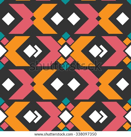 Geometric pattern. Designer colorful seamless pattern for design, poster, greeting card or invitation